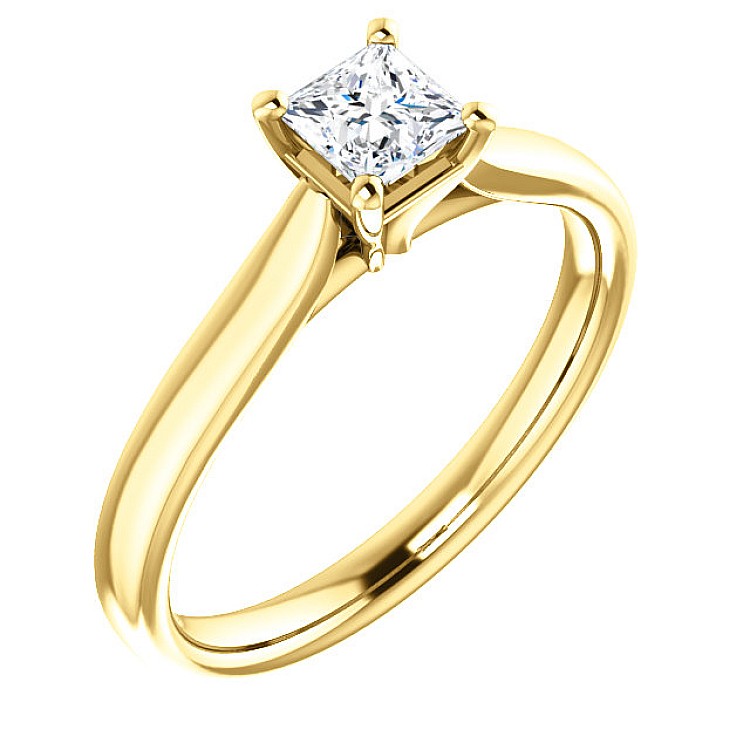 Engagement ring i122089 in Gold with Diamond - GIA 0.30ct - 0.40ct