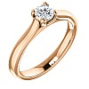 Engagement ring i122100 in Gold with Colorless Diamond - GIA 0.30ct - 0.40ct