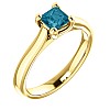 Engagement ring i122100Db in Gold with Blue Diamond