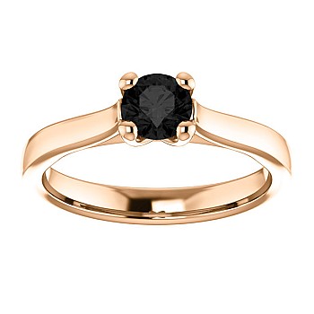 Engagement ring i122100Dn in Gold with Black Diamond 0.33ct - 0.85ct