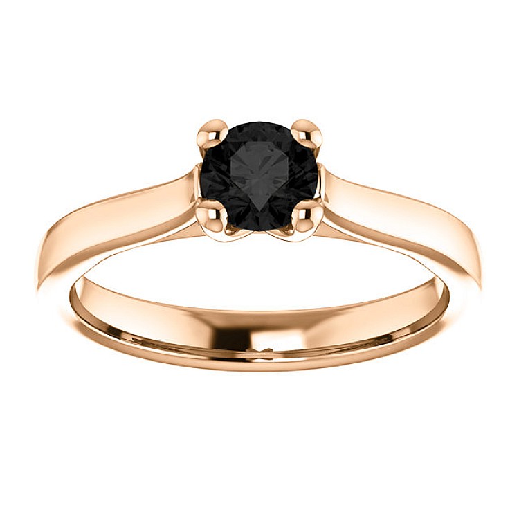 Engagement ring i122100Dn in Gold with Black Diamond 0.33ct - 0.85ct