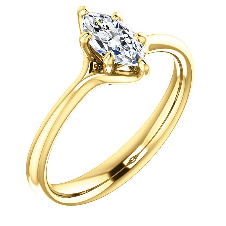 Engagement ring i122118 in Gold with Diamond - GIA 0.30ct - 0.40ct