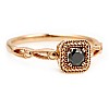 Gold engagement ring with Black Diamond 0.33ct - 0.85ct i122341dn