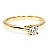 Gold engagement ring with Diamond - GIA 0.30ct - 0.40ct i122455