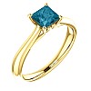 Engagement ring i122455Db in Gold with Blue Diamond 0.30ct - 0.50ct