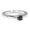 Engagement ring i122455DN in Gold with Black Diamond 0.33ct - 0.85ct