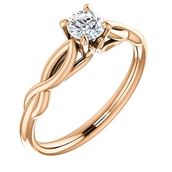 Engagement ring i122705 in Gold with Diamond - GIA 0.50ct - 0.70ct