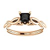 Gold engagement ring i122705Dn with Black Diamond 0.33ct - 0.85ct