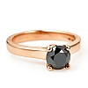 Engagement ring i122797DnDi in Gold with Black Diamond and Diamonds