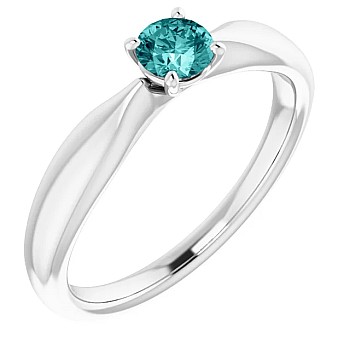 Gold engagement ring i123018db with Blue Diamond 0.20ct - 0.25ct