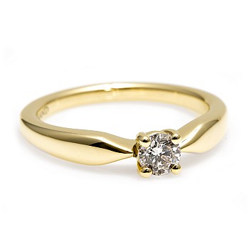 Engagement ring i123018 in Gold with Colorless Diamond 0.20ct - 0.25ct