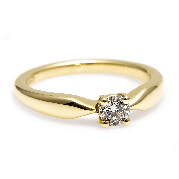 Engagement ring i123018 in Gold with Colorless Diamond - GIA 0.30ct - 0.40ct