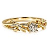 Engagement ring i124343 in Gold with Diamond inspired by nature