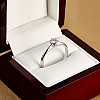 Engagement Ring Tiffany Model in 18k White Gold with Diamond 0.40ct GIA Certificate i168