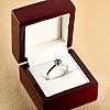 Engagement ring model Tiffany i168DB in Gold with Blue Diamond 0.30ct - 0.50ct