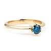 Engagement ring model Tiffany i168DB in Gold with Blue Diamond 0.10ct - 0.15ct