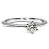 18K White Gold Engagement Ring Tiffany Model with Diamond 0.30ct GIA Certificate i168