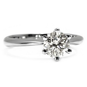 Engagement ring Tiffany model in Platinum with 1.00ct Diamond GIA certificate i168Pt