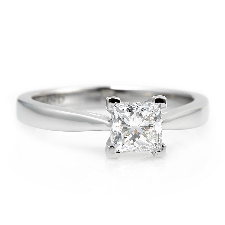 Engagement ring i2165dip in Gold with Princess Diamond - GIA 0.50ct - 0.70ct