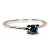 Engagement ring i513Db in Gold with Blue Diamond 0.10ct - 0.15ct