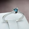 Engagement ring i513Db in Gold with Blue Diamond 0.10ct - 0.15ct