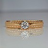 i516 Gold Engagement Ring with Diamond - GIA 0.30ct - 0.40ct