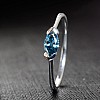 Gold i575DBMa Marquise Blue Diamond Engagement Ring 0.30ct - 0.50ct