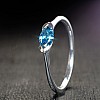 Gold i575DBMa Marquise Blue Diamond Engagement Ring 0.30ct - 0.50ct