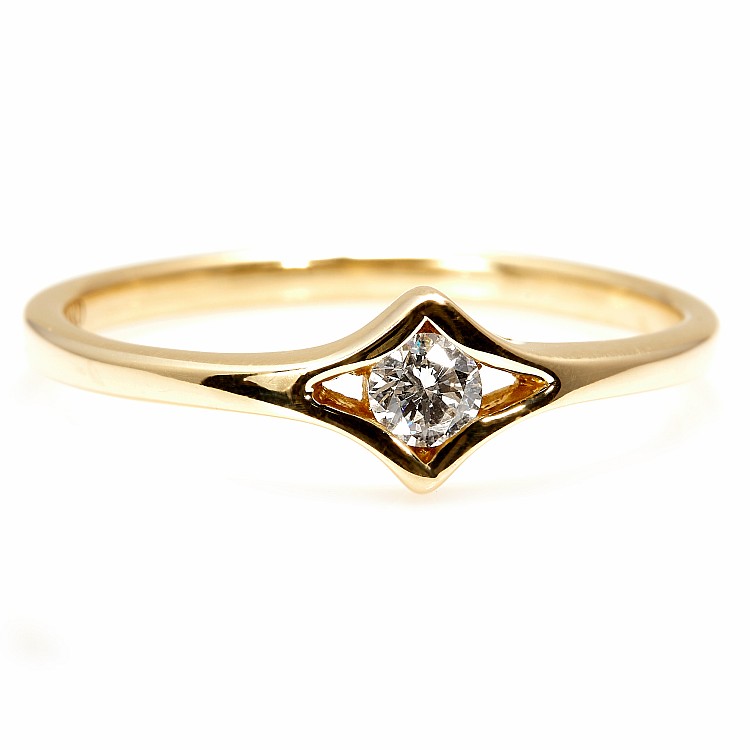 Engagement ring i666 in Gold with Diamond