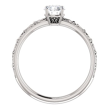 Engagement ring i71618 in Gold with Colorless Diamond - GIA 0.30ct - 0.40ct