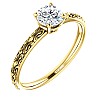 Engagement ring i71618 in Gold with Colorless Diamond - GIA 0.30ct - 0.40ct