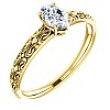 Engagement ring i71618 in Gold with Colorless Diamond - GIA 0.30ct - 0.40ct