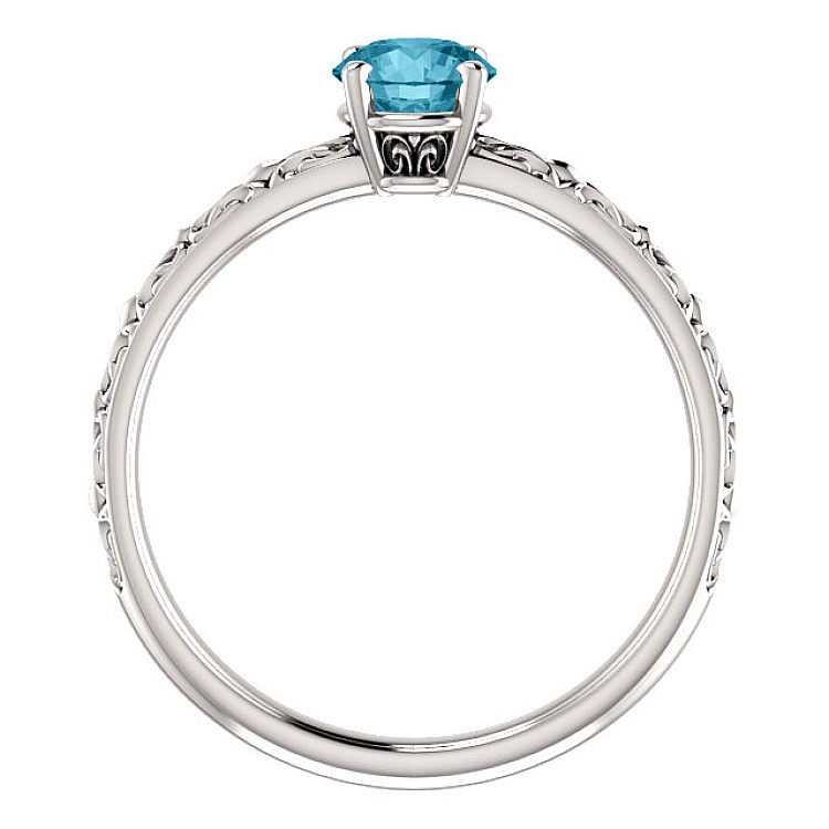 Engagement ring i71618Db in Gold with Blue Diamond 0.30ct - 0.50ct