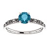 Engagement ring i71618Db in Gold with Blue Diamond 0.30ct - 0.50ct