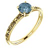 Engagement ring i71618Db in Gold with Blue Diamond 0.30ct - 0.50ct