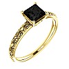 Gold engagement ring i71618Dn with Black Diamond 0.33ct - 0.85ct