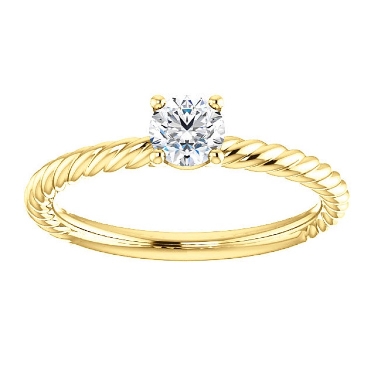 Engagement ring i71626 in Gold with Colorless Diamond - GIA 0.30ct - 0.40ct