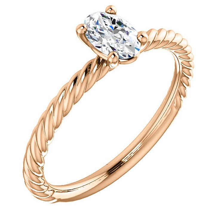 Engagement ring i71626 in Gold with Colorless Diamond - GIA 0.30ct - 0.40ct