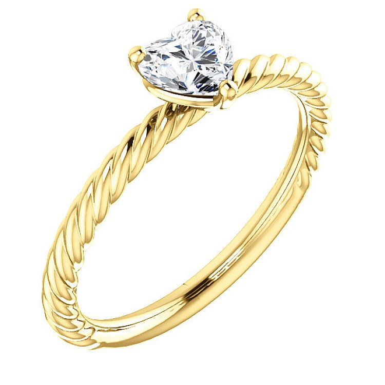 Engagement ring i71626 in Gold with Colorless Diamond - GIA 0.30ct - 0.40ct