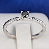 Gold engagement ring i71626dn with Black Diamond 0.10ct - 0.15ct