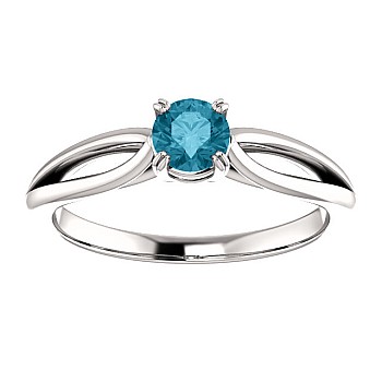 Engagement ring i71627Db in Gold with Blue Diamond 0.20ct - 0.25ct