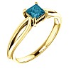 Engagement ring i71627Db in Gold with Blue Diamond