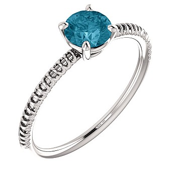 Engagement ring i71648DB in Gold with Blue Diamond 0.10ct - 0.25ct