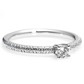 Engagement ring i71648 in Gold with Colorless Diamond 0.10ct - 0.25ct