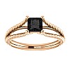 Gold engagement ring i71741Dn with Black Diamond 0.33ct - 0.85ct