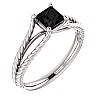 Gold engagement ring i71741Dn with Black Diamond 0.33ct - 0.85ct