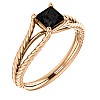 Gold engagement ring i71741Dn with Black Diamond 0.33ct - 0.85ct