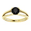 Gold engagement ring i71741Dn with Black Diamond 0.33ct - 0.85ct