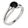 Gold engagement ring i71741Dn with Black Diamond 0.33ct - 0.85ct