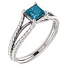 Engagement ring i71741Db in Gold with Blue Diamond